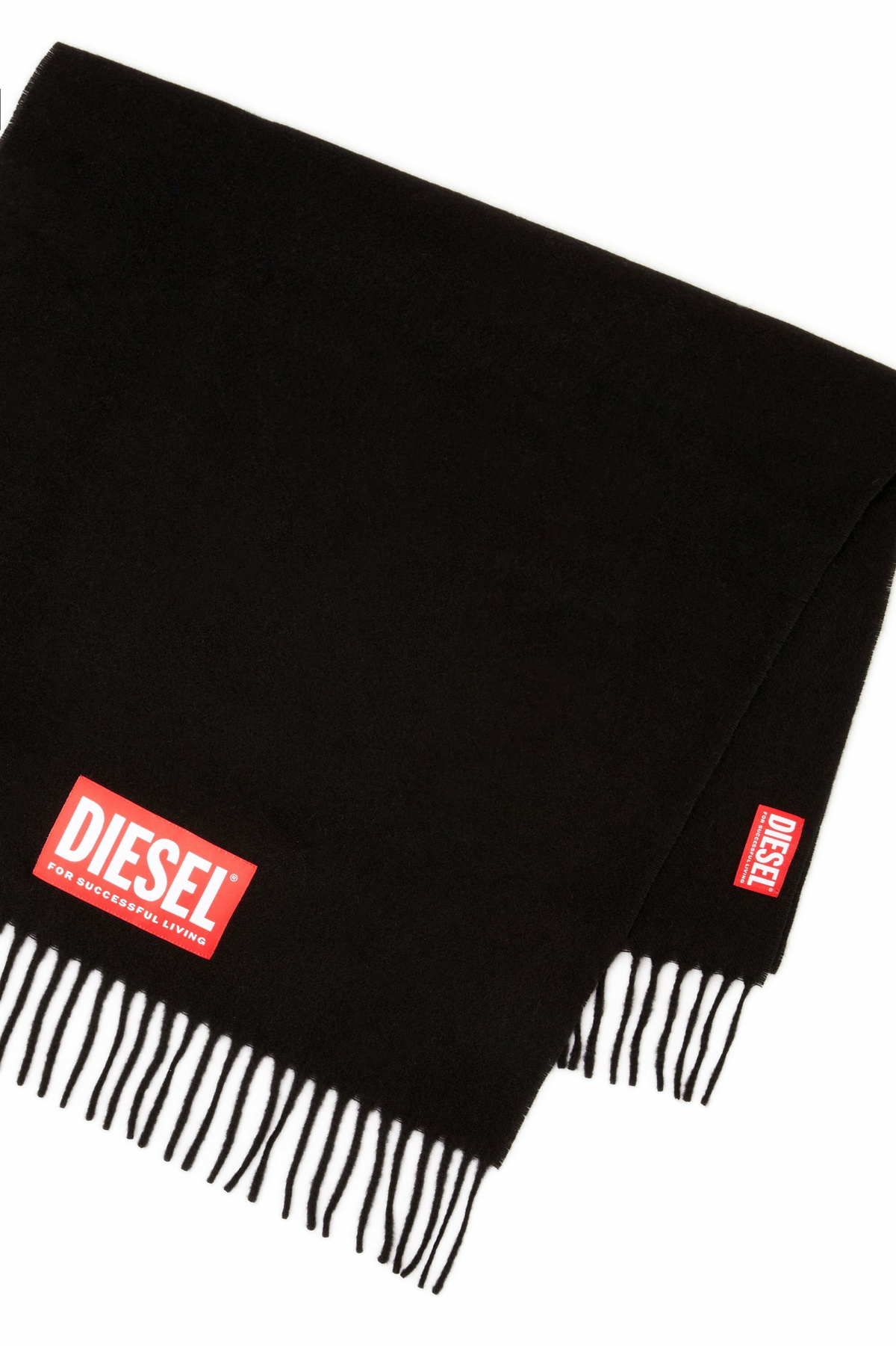 Diesel Wool blend scarf - Scarf Mens in Black