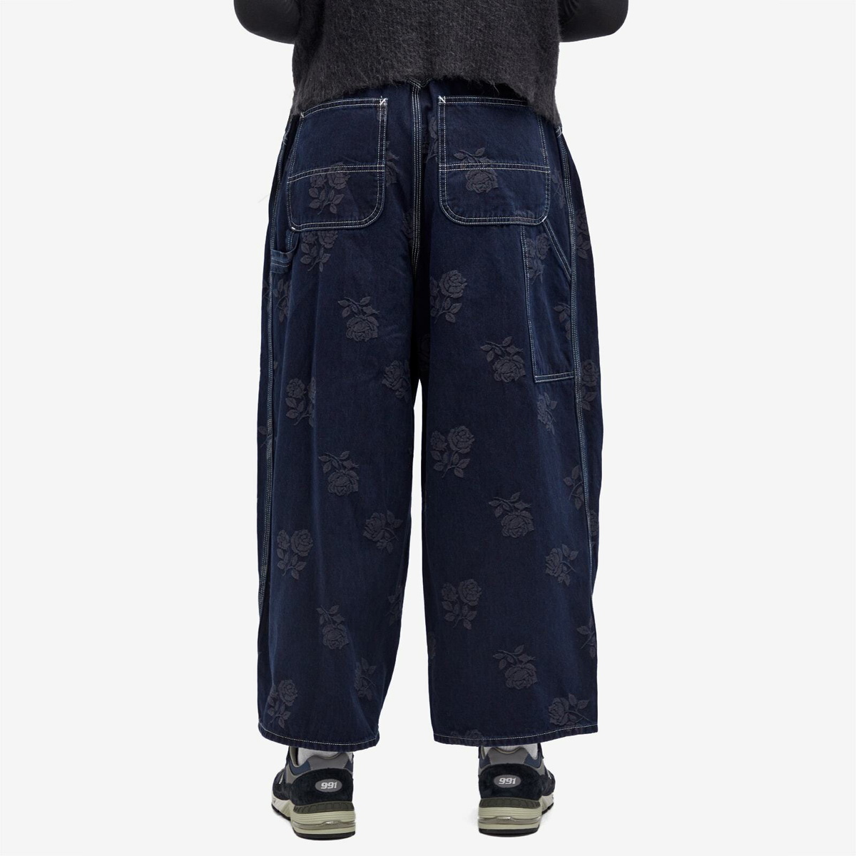 Needles Women's HD Painter Rose Denim Pant in Indigo Needles