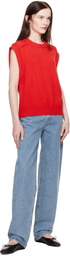 Loulou Studio Red Mari Vest