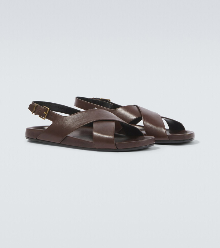 Photo: Saint Laurent Helios Cassandre leather sandals