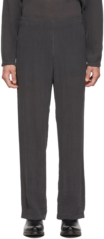 Photo: Our Legacy SSENSE Exclusive Gray Viscose Trousers