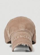 Logo Visor Baseball Cap in Brown