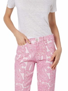 MC2 Saint Barth Woman Pink Paisley Print Denim Belleville
