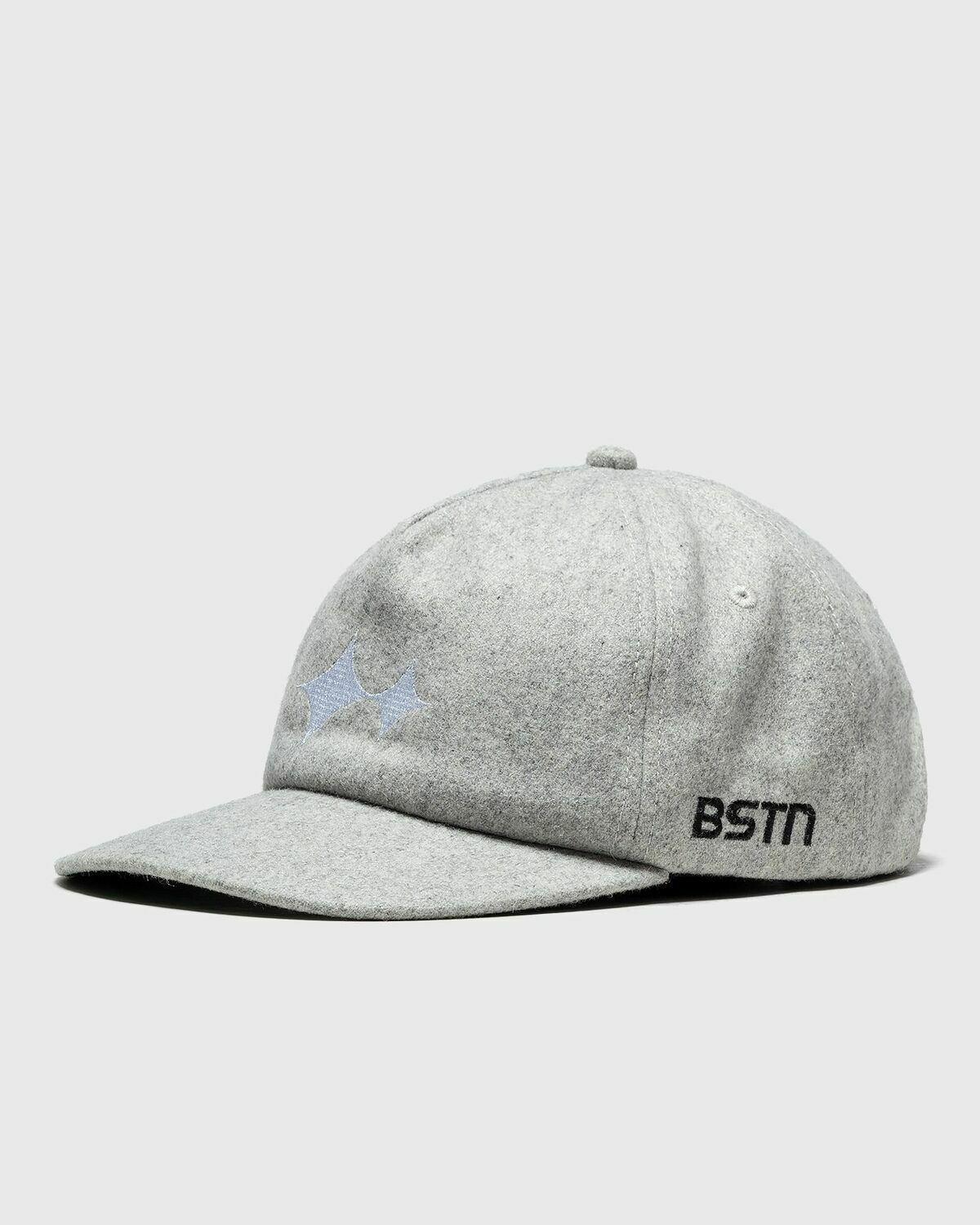 Bstn Brand Wool Logo Cap Grey - Mens - Caps