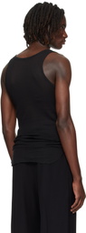 Ann Demeulemeester Black Boris Ruched Tank Top