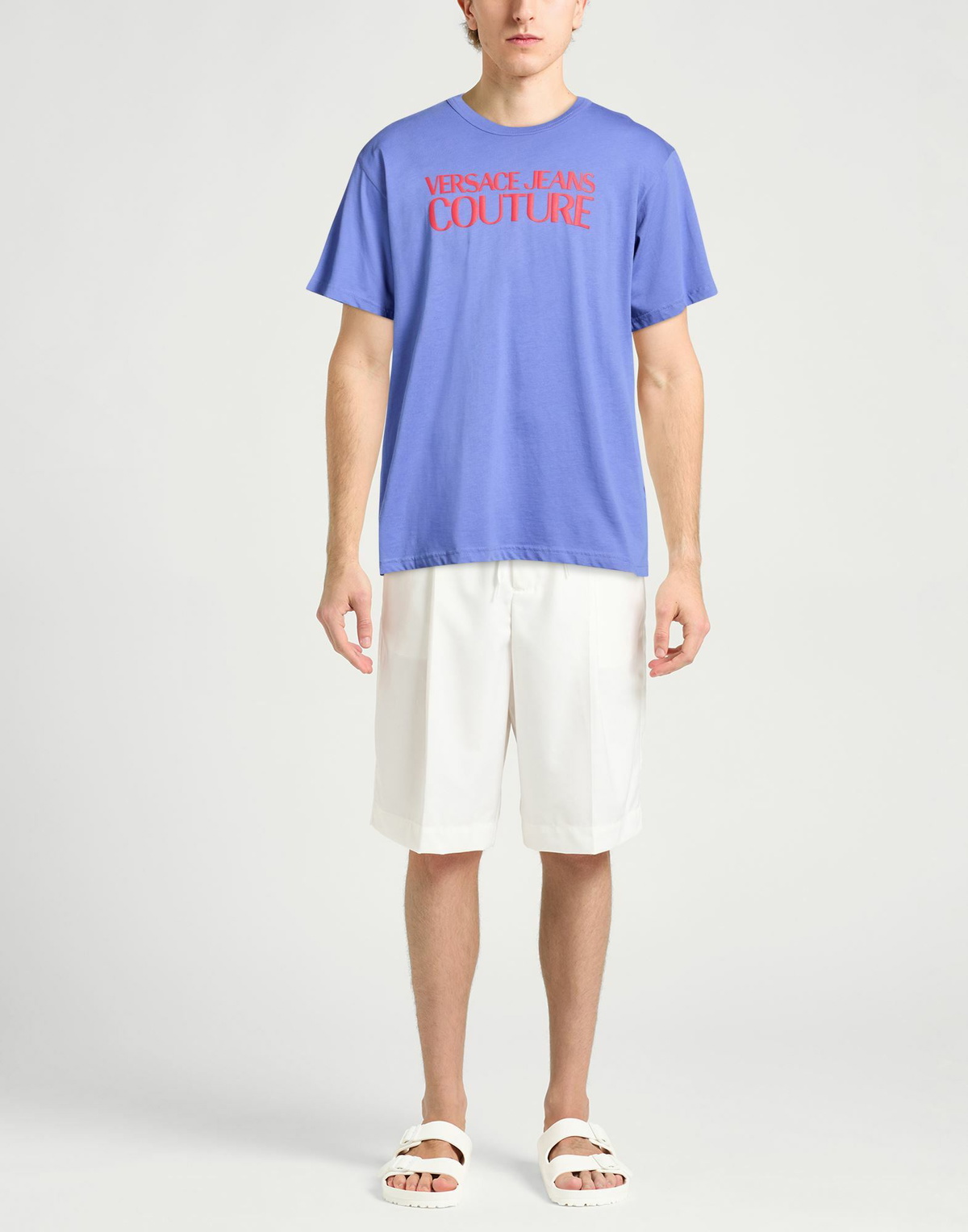 Versace Jeans Couture Mens T-shirt in Purple