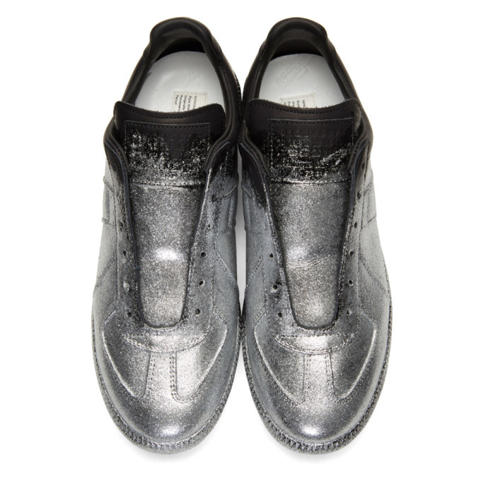 black glitter maison margiela sneakers