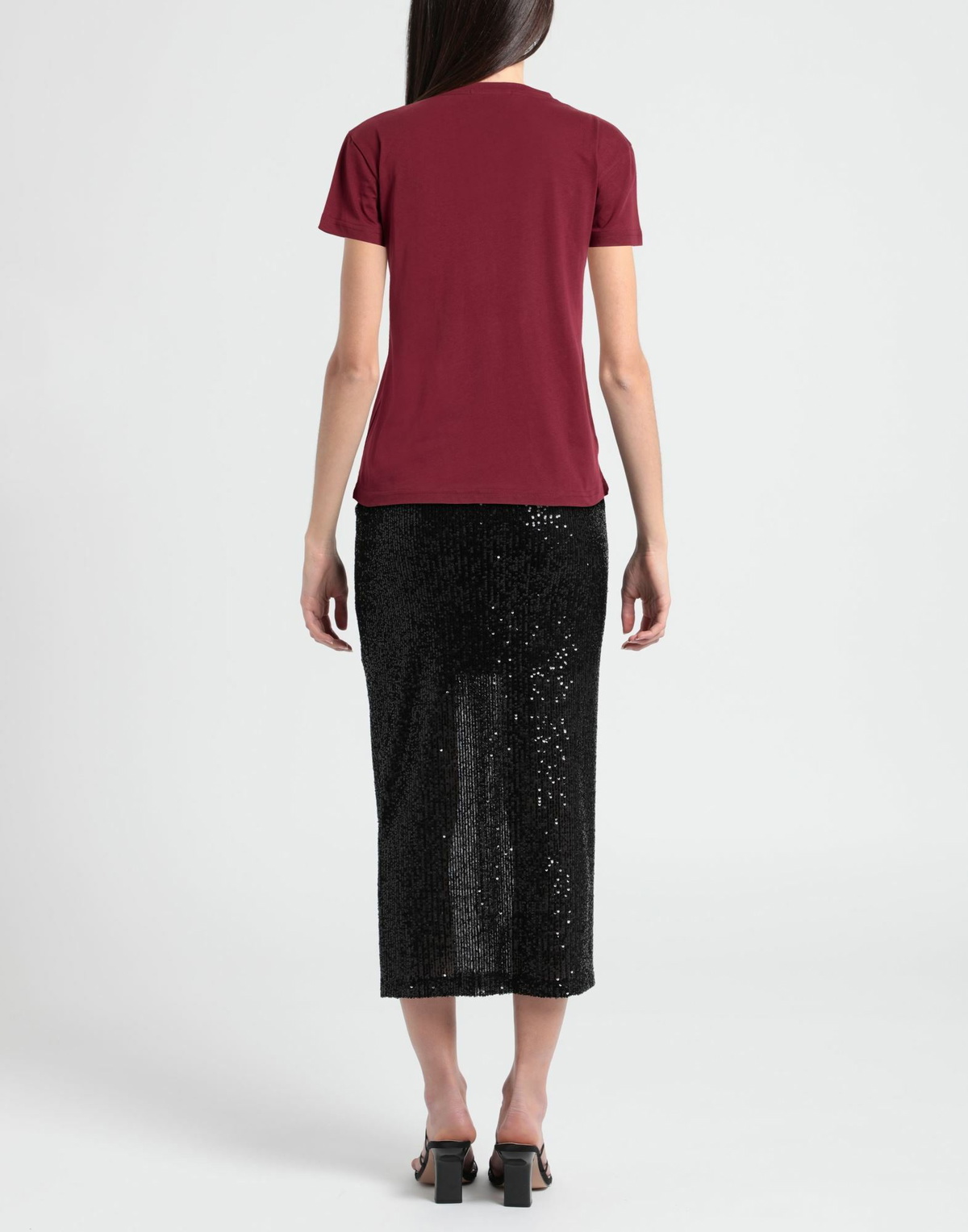 Shoe Womens T-shirt Burgundy