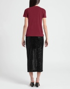 Shoe Womens T-shirt Burgundy