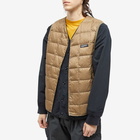 Gramicci x Taion Down Liner Vest in Beige