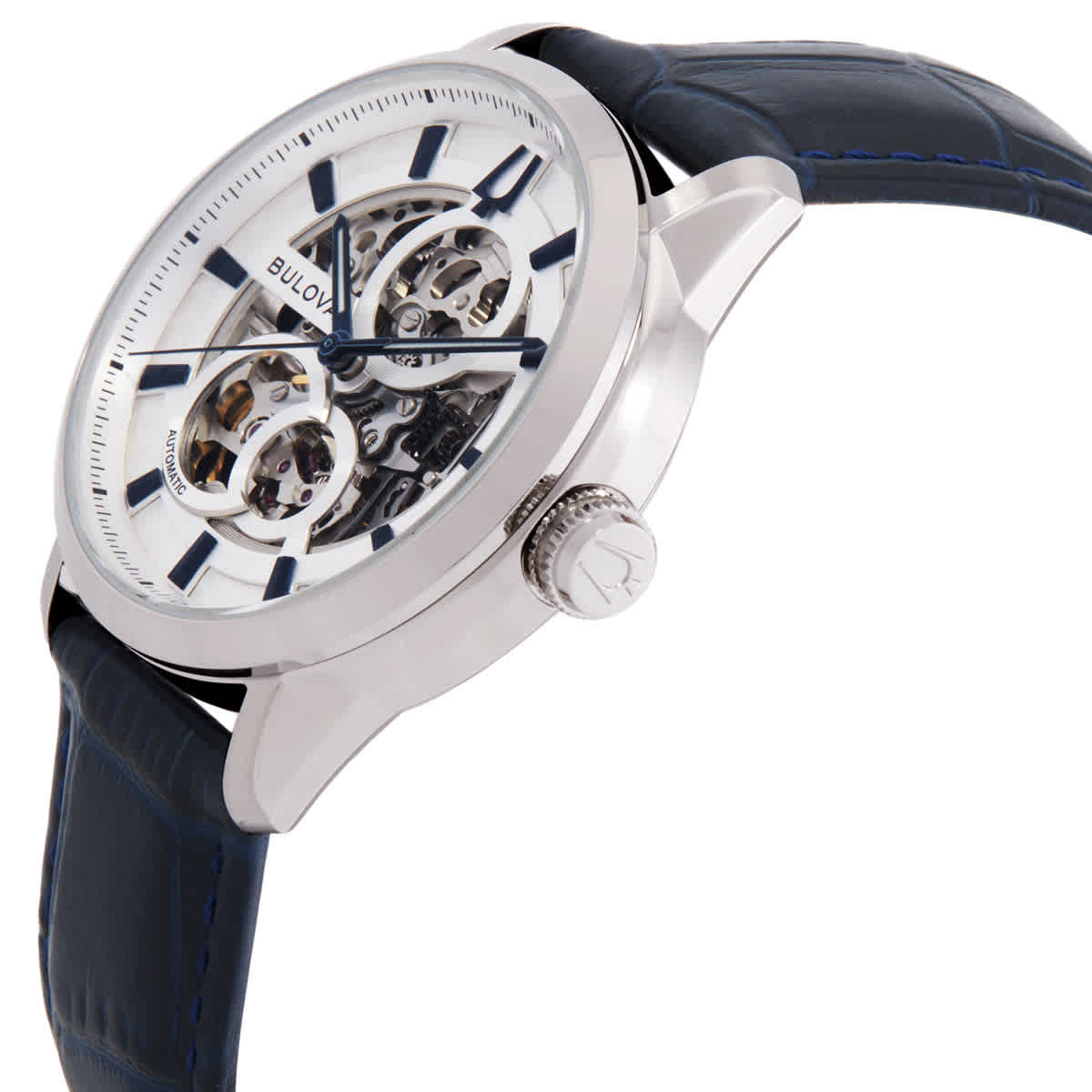 Bulova Sutton Silver-tone Dial Mens Watch 96A330
