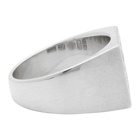 Bleue Burnham SSENSE Exclusive Silver Choose Happy Signet Ring