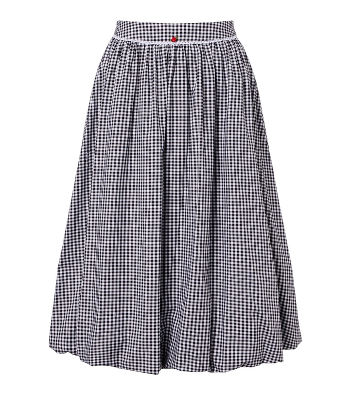 Photo: Bananhot Alba gingham cotton poplin midi skirt