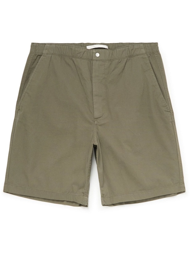 Photo: NORSE PROJECTS - Ezra Cotton-Twill Shorts - Green