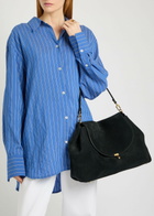 Toteme T-lock Suede top Handle bag - Black - One Size