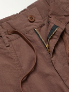 FrizmWORKS - Fold Fatigue Tapered Cotton-Blend Canvas Cargo Trousers - Brown