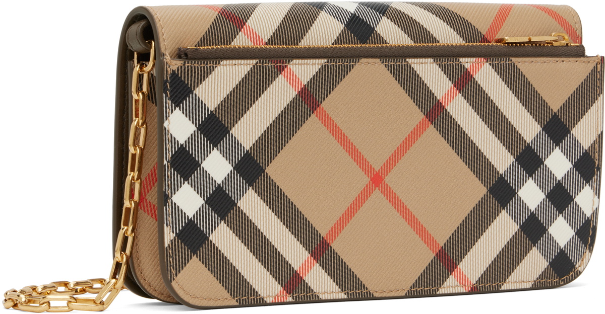 ショルダーバッグ・ポシェット BURBERRY Chain Strap Check Wallet Bag 8094420 ARCHIVE BEIGE 287A655F-C3E4-4CA7-8891-