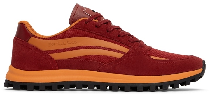 Photo: PS by Paul Smith Red & Orange Suede Damon Sneakers