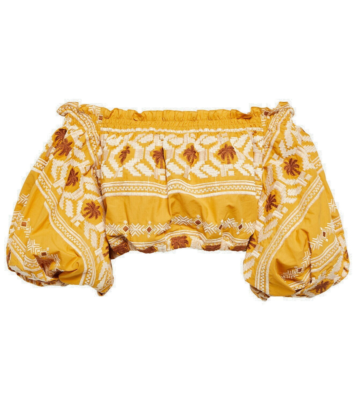 Johanna Ortiz Garua cotton crop top Johanna Ortiz