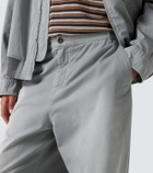 Miu Miu Cotton twill wide-leg pants