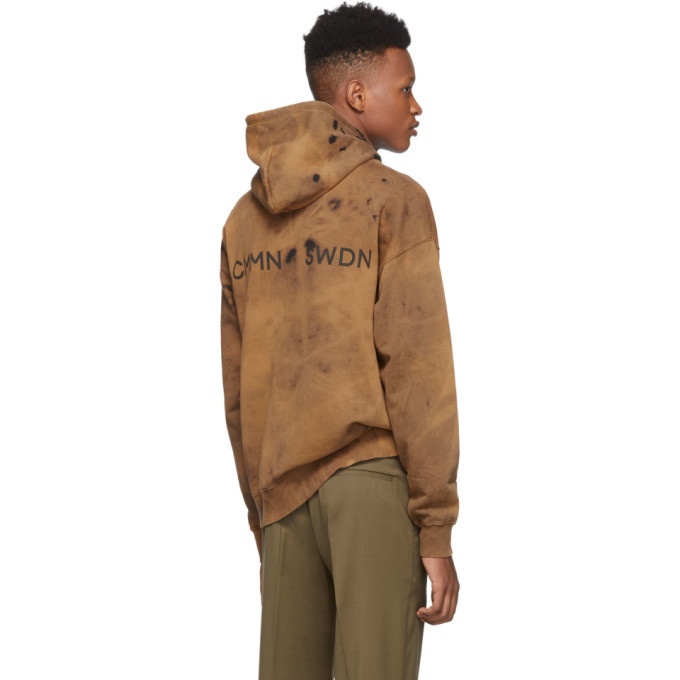 CMMN SWDN Brown and Black Shawn Hoodie CMMN SWDN