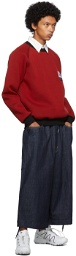 Fumito Ganryu Red Side Zip Sweatshirt