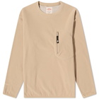 Danton Men's Polartec Fleece Crew Sweat in Beige