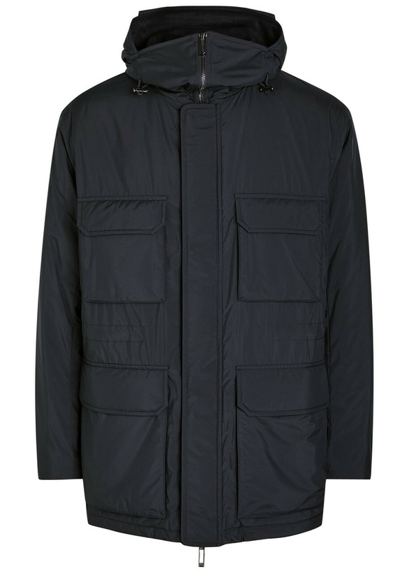 Photo: Emporio Armani Travel Hooded Nylon Jacket Navy
