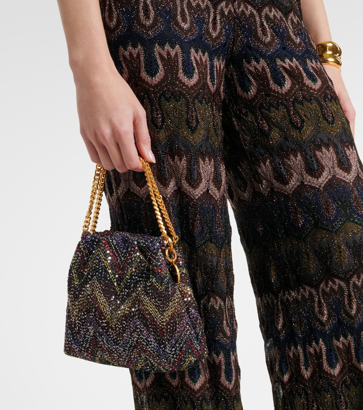 Missoni Caperdoni Small embellished pouch