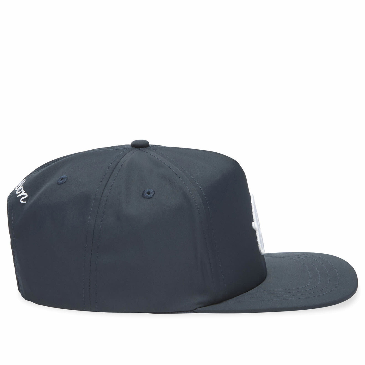 Malbon Men's M Snap Back Cap in Navy 