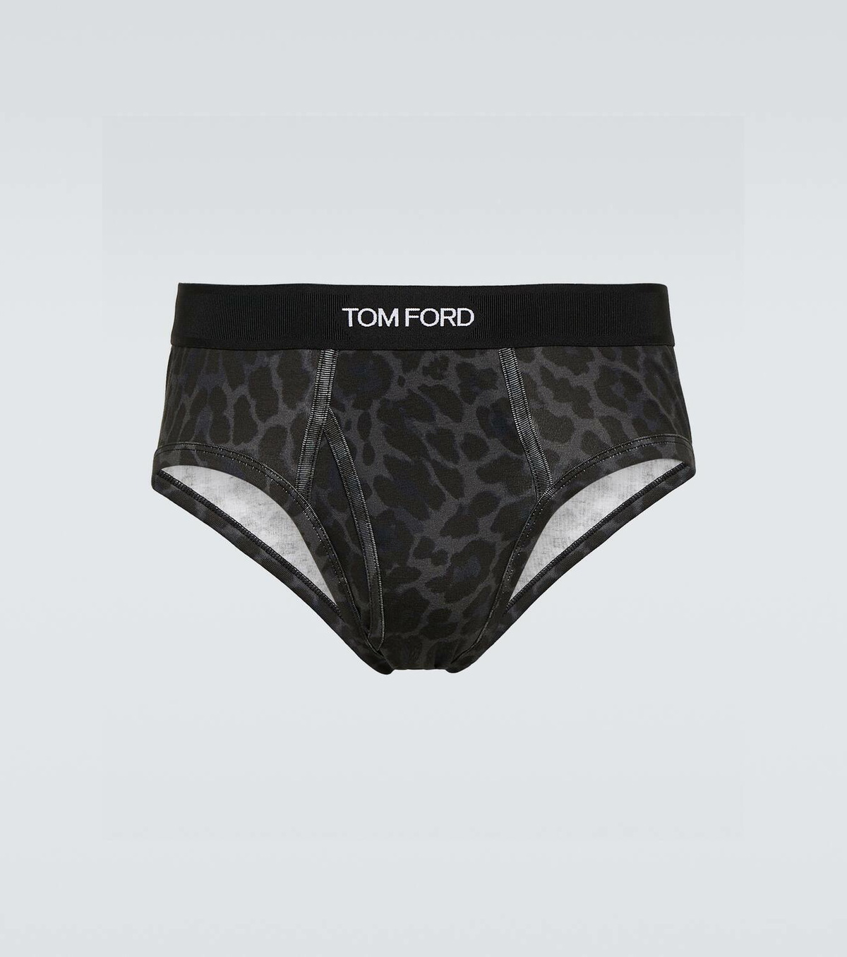 Tom Ford Leopard-print cotton jersey briefs