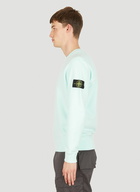 Compass Patch Sweatshirt in Light Blue