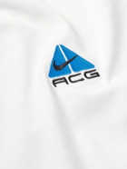 Nike - ACG Logo-Embroidered Recyled-Jersey T-Shirt - White