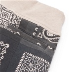 KAPITAL - Tapered Bandana-Print Fleece-Back Cotton-Jersey Sweatpants - Gray