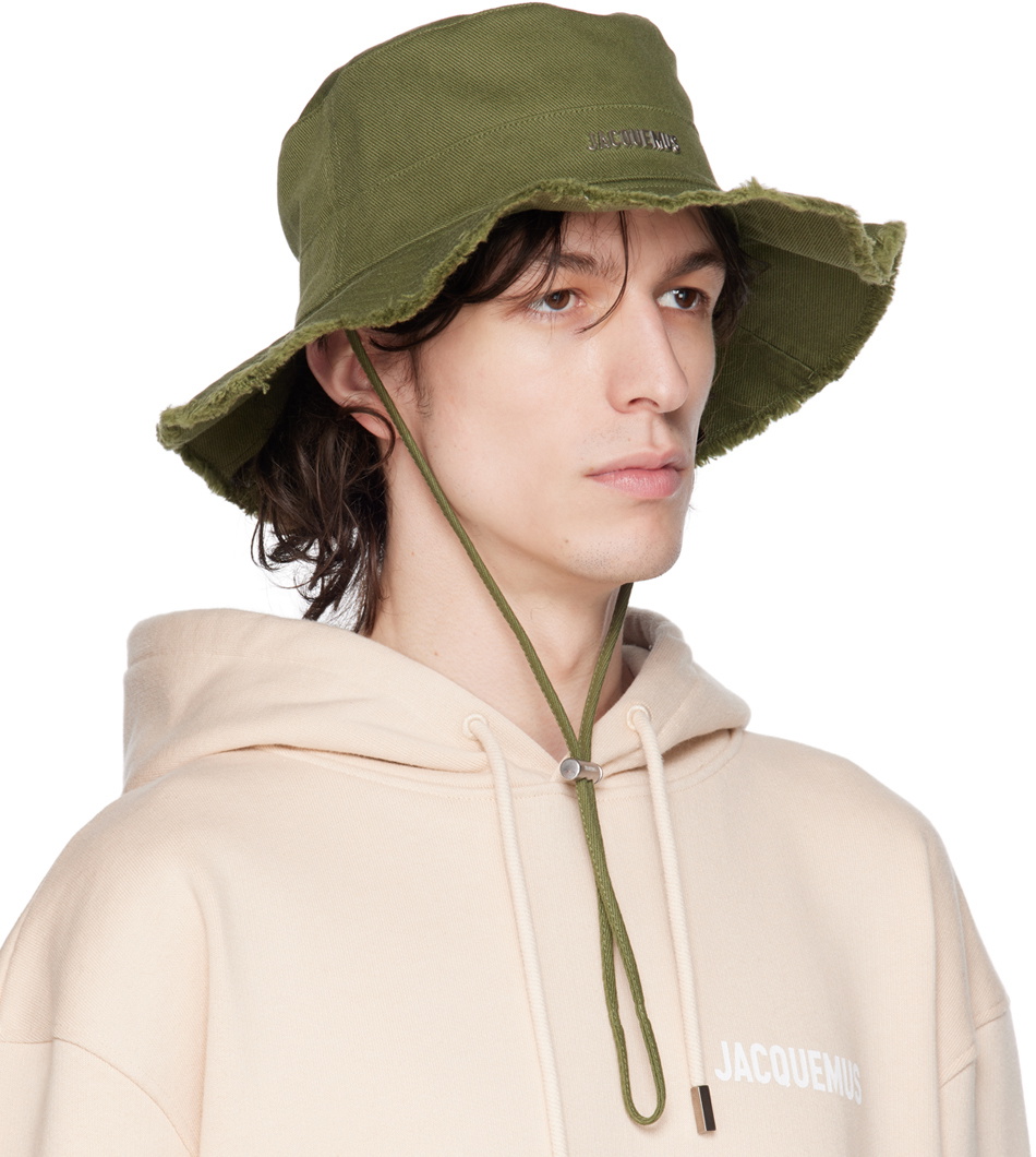 Jacquemus Khaki Le Raphia 'Le Bob Artichaut' Hat Jacquemus