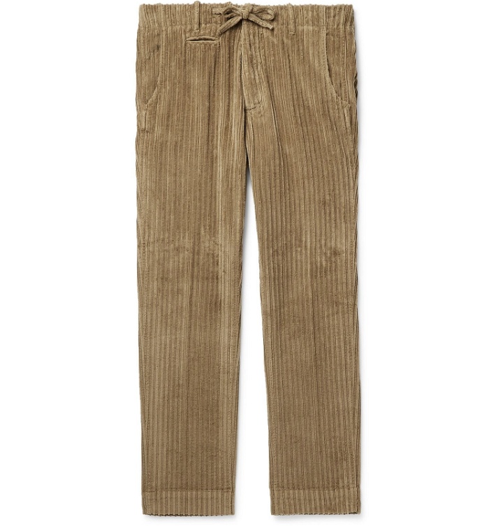 Photo: MAN 1924 - Tomi Cotton-Corduroy Drawstring Trousers - Neutrals