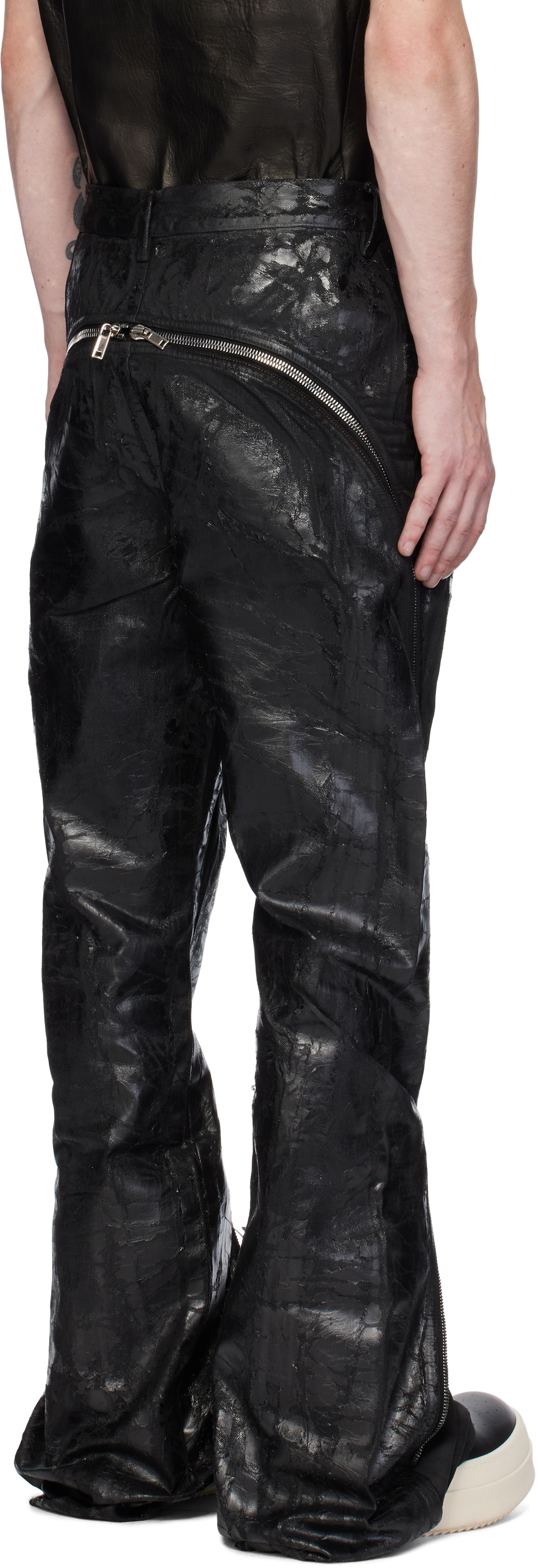 【Rick Owens DRKSHDW】 Porterville Bolan ジーンズ Blue Porterville Bolan Bootcut Jeans by Rick Owens DRKSHDW