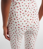 Posse Ebony printed cotton-blend capri pants