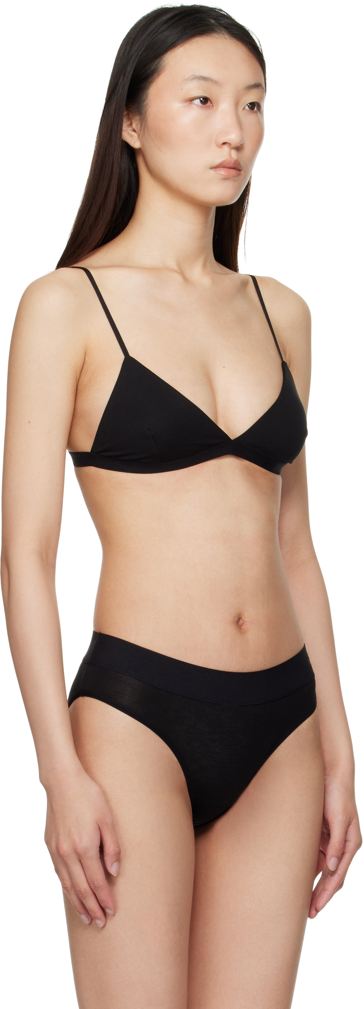 Baserange Two-Pack Black & Beige Mississippi Bras