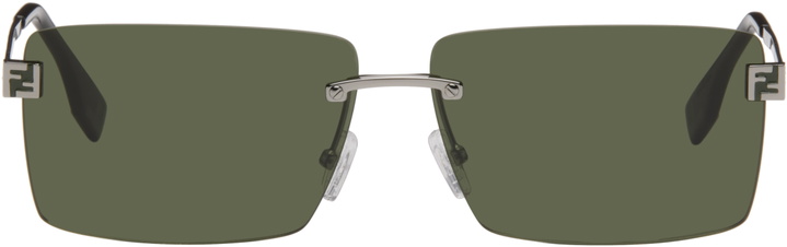 Photo: Fendi Gunmetal 'Fendi' Sky Sunglasses