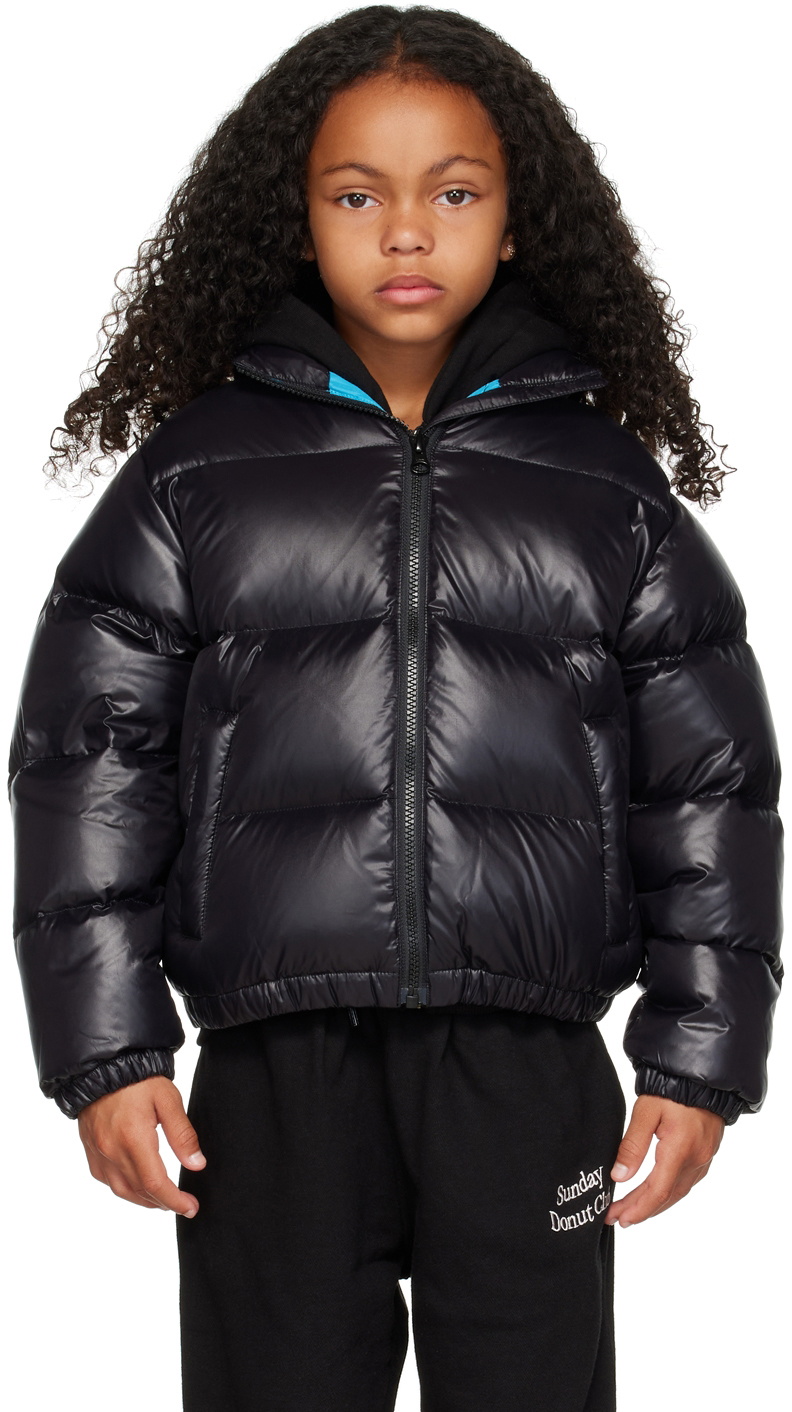 SUNDAY DONUT CLUB® Kids Black Puffa Down Jacket