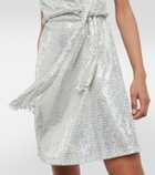 Dodo Bar Or Sequined halterneck minidress