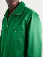 Valentino Garavani - Satin Zip-Up Jacket - Green