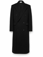 The Row - Velasco Double-Breasted Twill Coat - Black