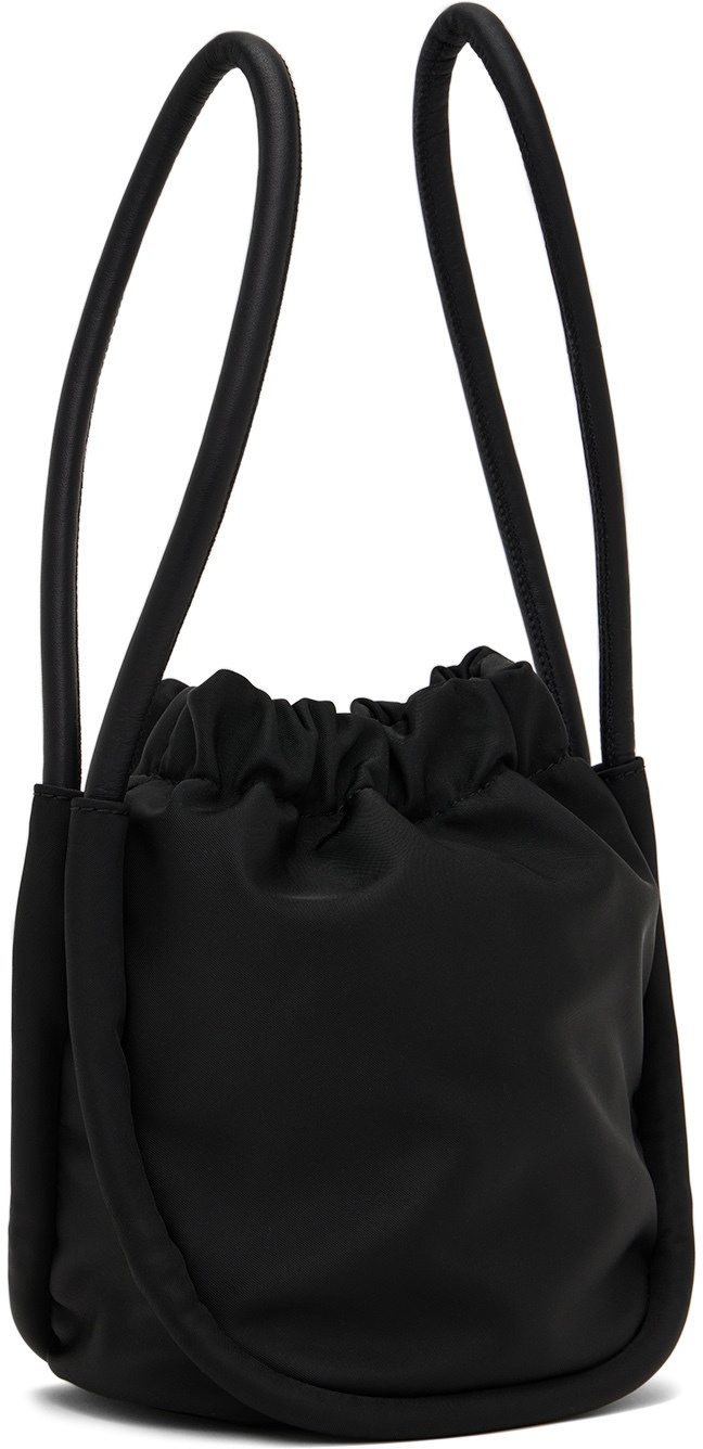 GANNI Black Mini Nylon Top Handle Bag GANNI
