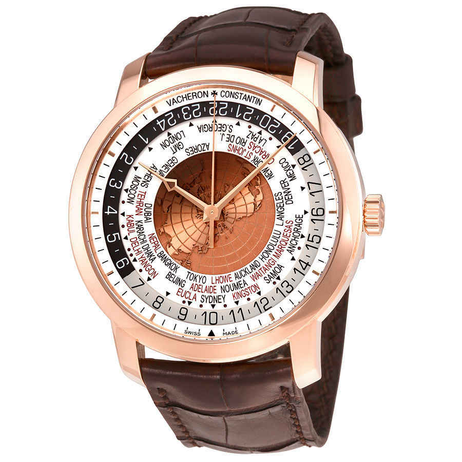 Vacheron Constantin Traditionnelle World Time 18kt Rose Gold Mens Watch 86060/000R-8985