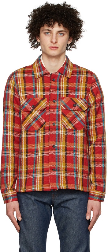 Photo: Naked & Famous Denim Red Cotton Shirt