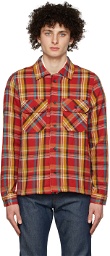 Naked & Famous Denim Red Cotton Shirt