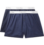Calvin Klein Underwear - Two-Pack Cotton Boxer Shorts - Men - Navy