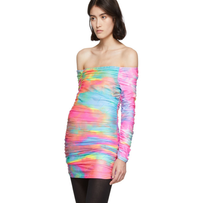 Tie dye off the hotsell shoulder dress